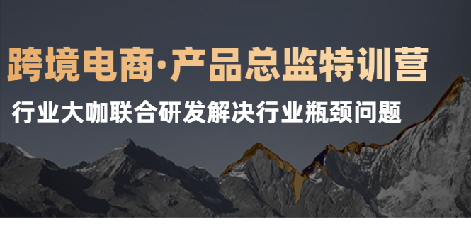 图片[1]-跨境电商·产品总监特训营，行业大咖联合研发解决行业瓶颈问题-多课资源站