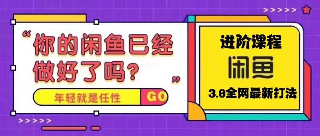 图片[1]-火爆全网的咸鱼玩法进阶课程，单号日入1K的咸鱼进阶课程-臭虾米项目网