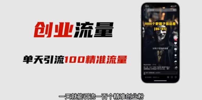 自媒体音频加图文制作视频 一天引流一百个精准创业粉【音频软件+图片素材】-多课资源站