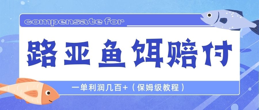 最新路亚鱼饵打假赔付玩法，一单利润几百+（保姆级教程）-多课资源站