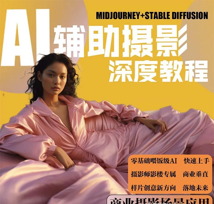 2024年AI辅助摄影人工智能商业应用摄影课程（37节课）-多课Ai资源库