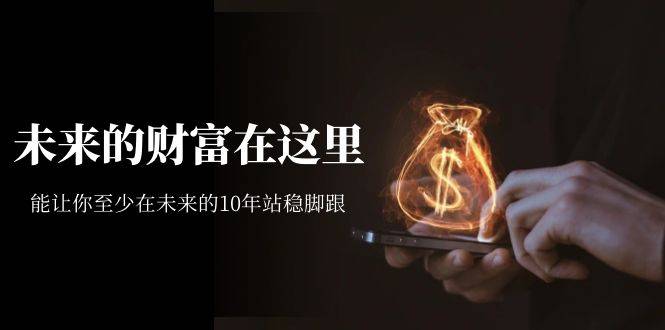 某收费文章《未来的财富在这里》能让你至少在未来的10年站稳脚跟-多课资源站